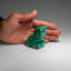 Genuine Polished Malachite Owl Carving (298 Grams)