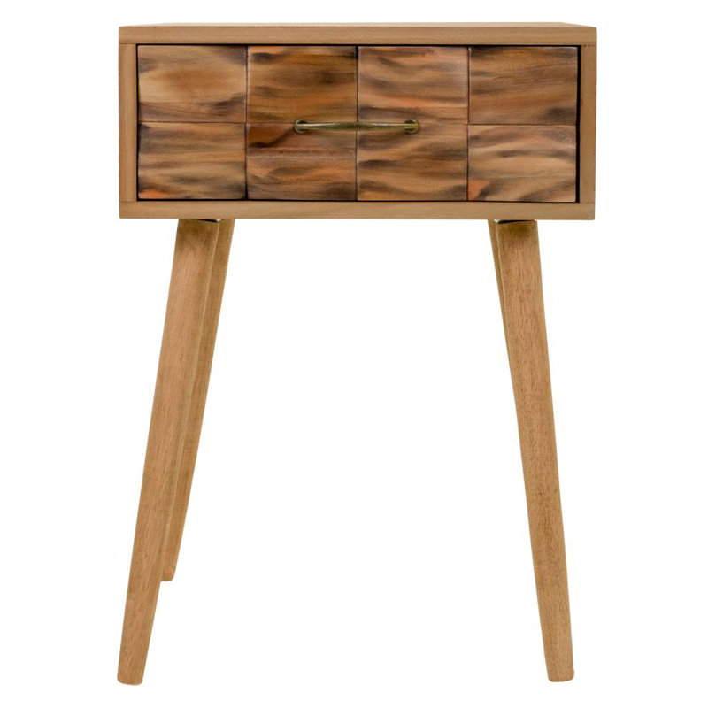 Carrizal 44cm W Solid Wood Bedside Table