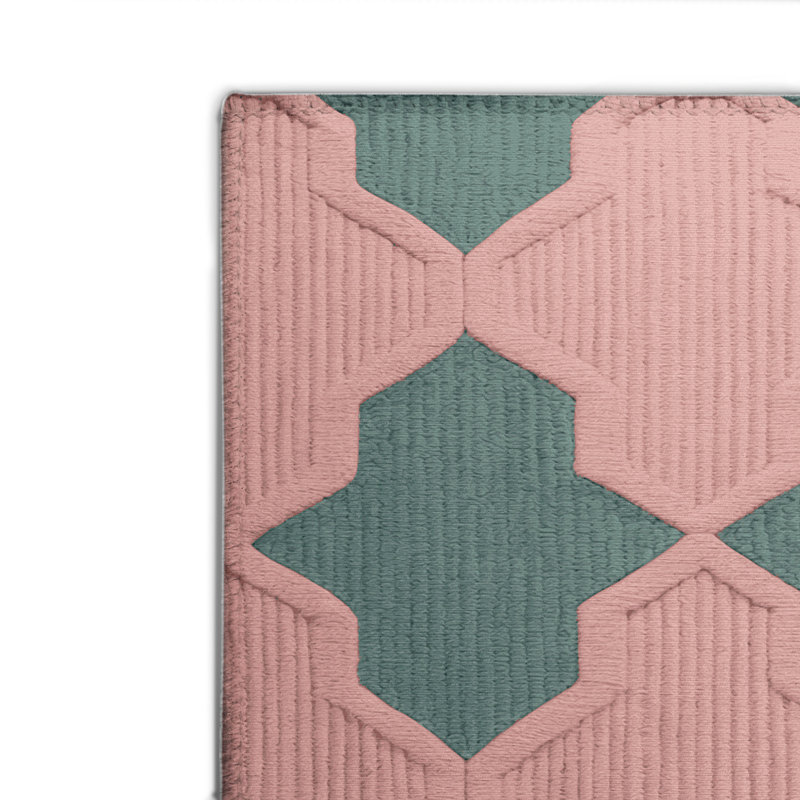 Trellis Brown Indoor and Outdoor Area Rug, Rectangle 2' x 3'