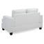 Causeuse charmante et transitionnelle blanche-273704633