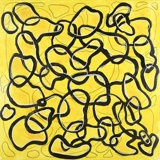 Yellow Chain Painting by Joyce Creiger