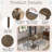 6-piece Wooden Dining Table Set With 4 Chairs And A Bench, Rectangular Kitchen Table Set For 6 People