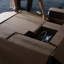 Foyer carré en béton carré - 50 000, propane, pierres de lave, housse de table imperméable pour patio de jardin au propane avec