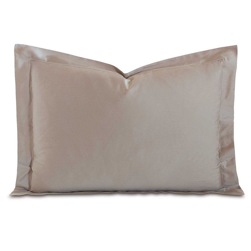Deluca Cotton Pillow Sham, Fawn, Standard