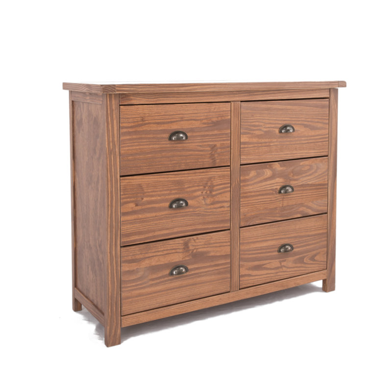 Durgin 110cm W 6 - Drawer Chest of Drawers