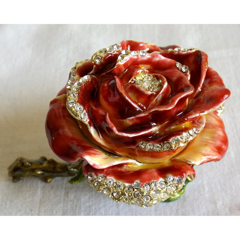 Boîte à bijoux rose, Rouge