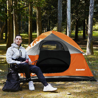 Tente de camping extérieure légère pour 2 à 4 personnes pour les fêtes, cour arrière