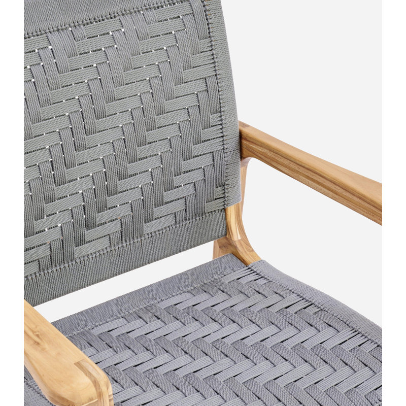 Amador Arm Chair, Natural/Light Grey Basket Cord