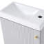 Meuble-lavabo mural avec lavabo en céramique pour les petites salles de bain