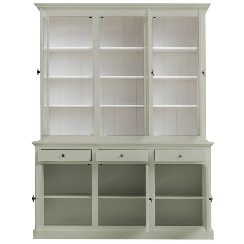 Berardina Display Cabinet, Pebble Grey