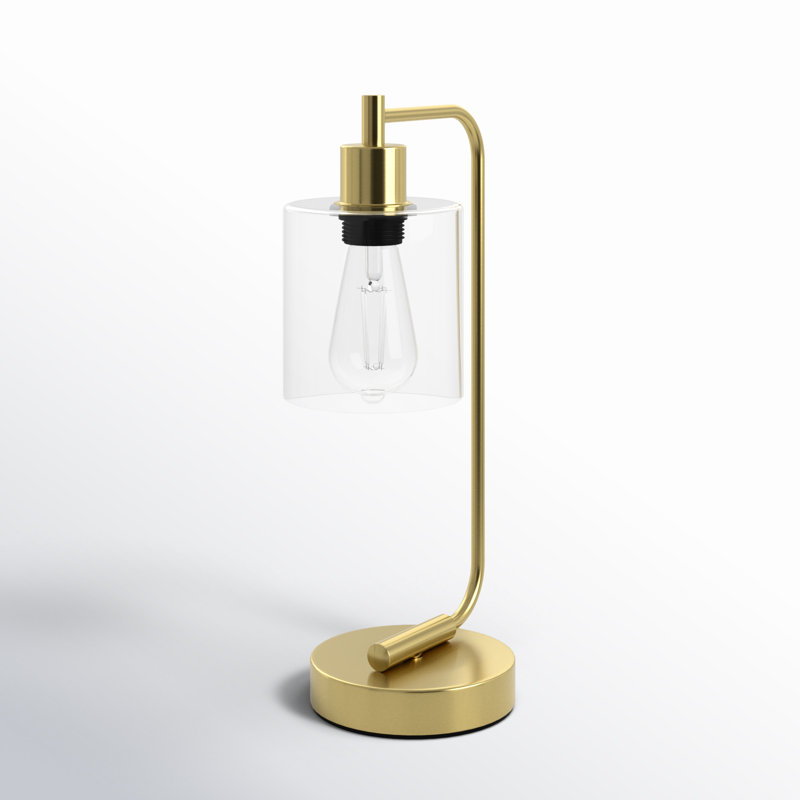 Cloutier 16.3" Dimmable Table Lamp With USB And Touch Control, Gold