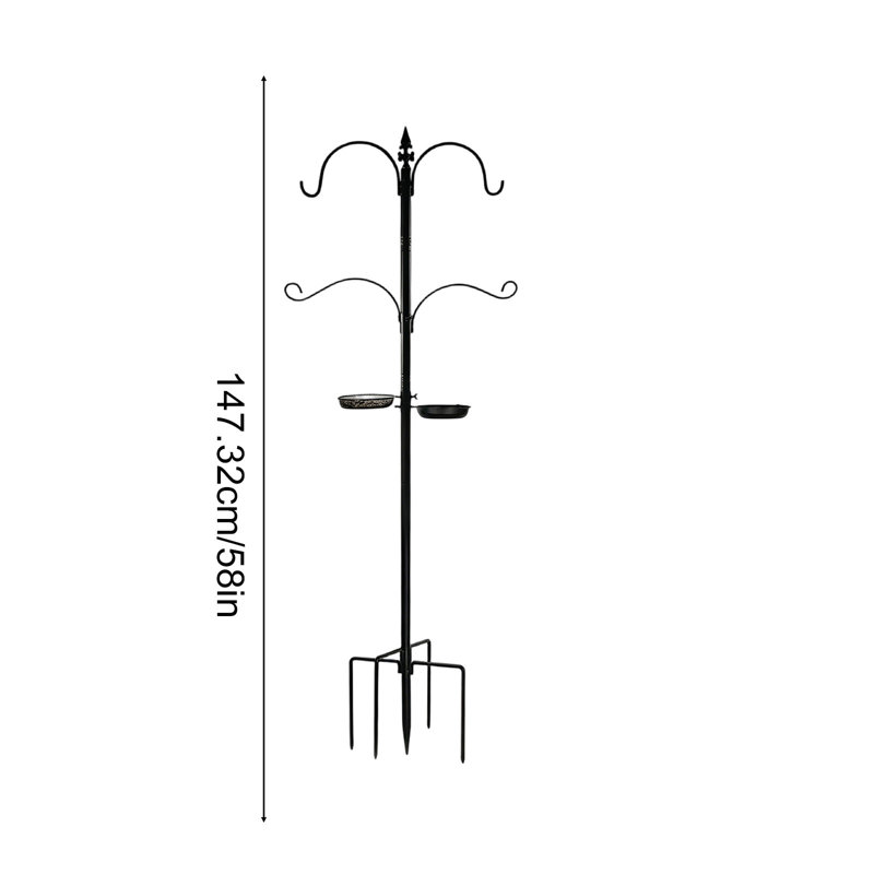 Porte-piquets de jardin en métal