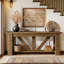 70.87cm Unfinished Solid Wood Console Table
