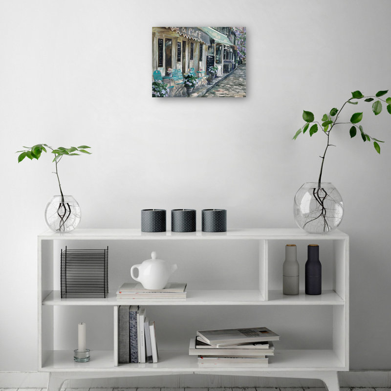 «Bistro de Paris II» par Studio Arts, reproduction d'art sur toile, Toile tendue, H 30 po x l 40 po x P 1,5 po