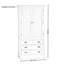 Armoire américaine en bois massif blanc cassé