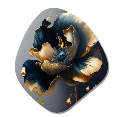 Dilsen - Floral Nebula Shape Irregular Metal Wall Decor