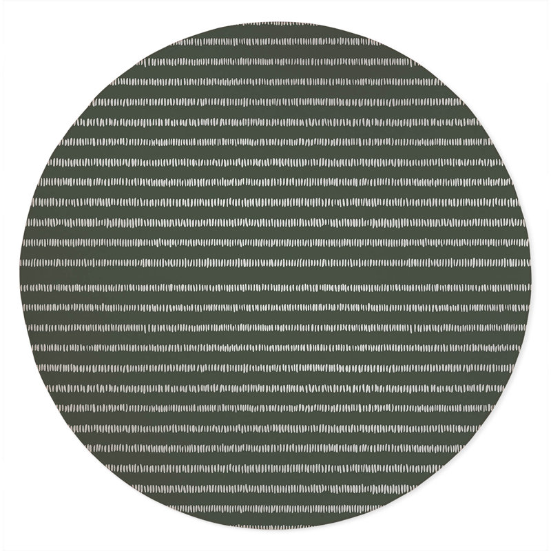 Scatter Row Non-Slip Outdoor Rug, Round 5'