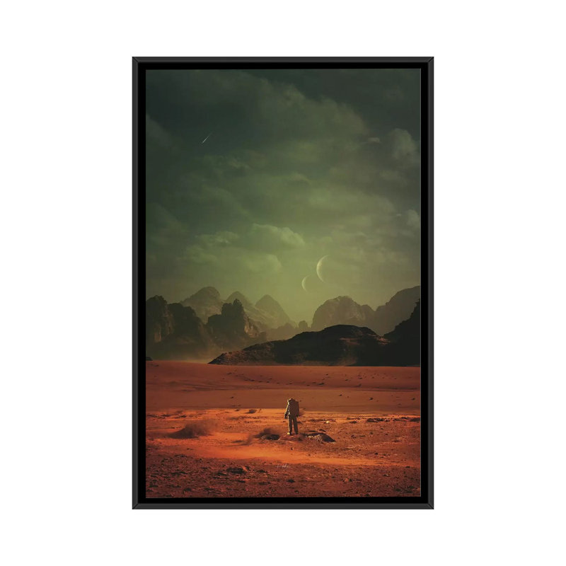 In Order To Understand The World by Rob Hakemo - Print on Canvas, 66.04 cm H x 45.72 cm W, Black Framed