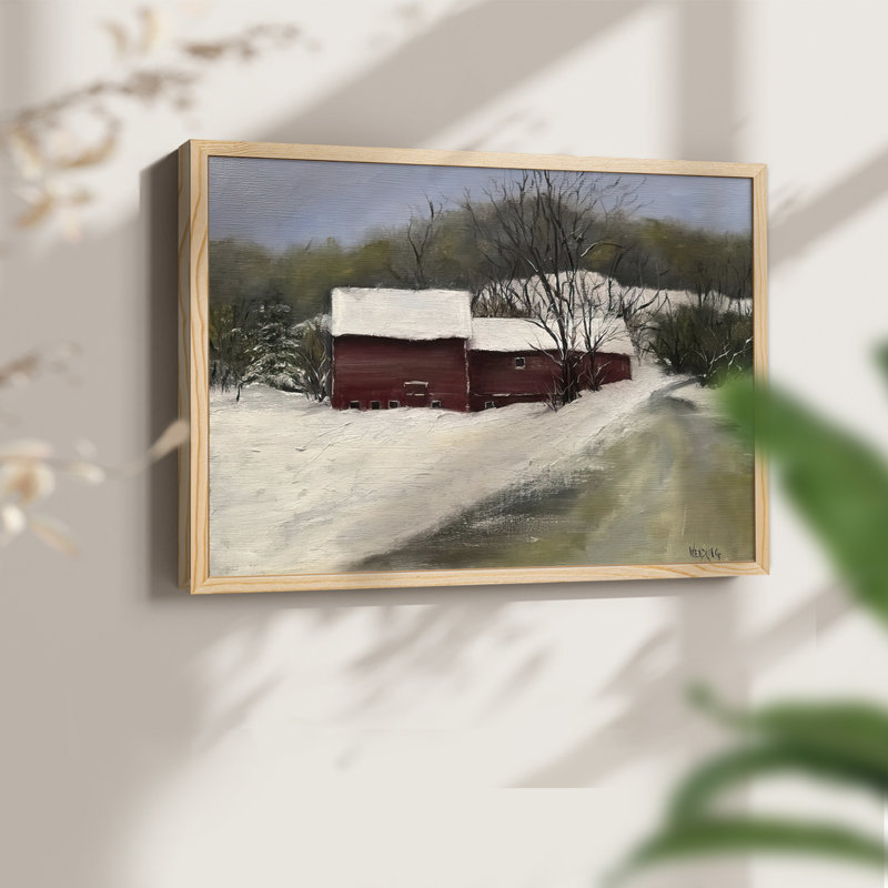 Winter Homestead II - reproduction encadrée - réarmable, H 8 po x l 10 po, Naturel