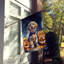Drapeau de chiot Halloween House-113107345