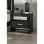 Ensemble de 3 pièces de mobilier de chambre à coucher en bois de velours noir capitonné