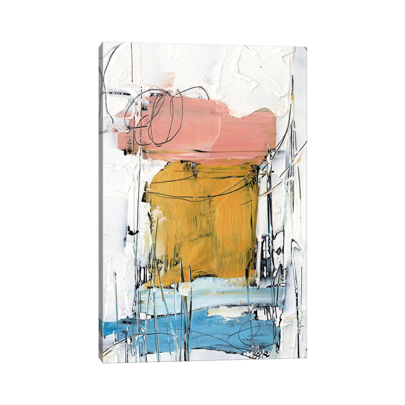 «Stacked Together II» par Ethan Harper - reproduction d'art, H 48 po x l 32 po x P 1,5 po, Toile tendue, Pas de tapis