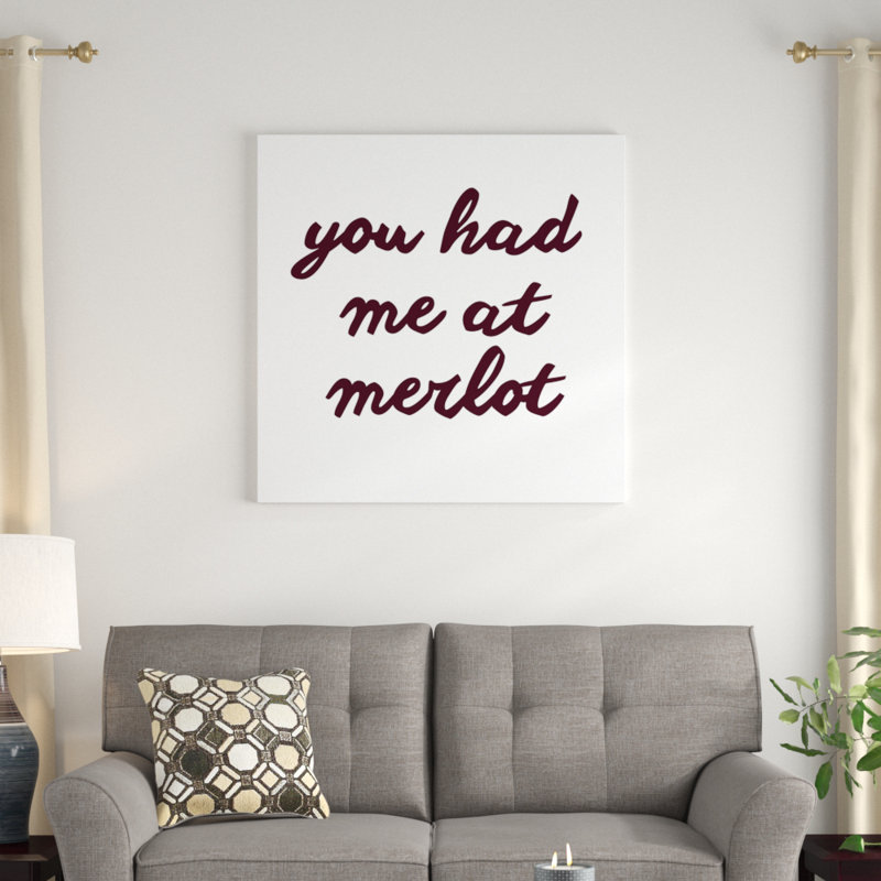 Wine Sentiment II by Anna Hambly - Wrapped Canvas Print, 91cm H x 91cm W