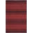 Cruz Hand Loomed Wool/Cotton Striped Rug in Red-1418063427