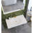 Darleen 36" Solid Surface Thin Rectangular Wall Mount Shallow Basin Bathroom Sink-89429952