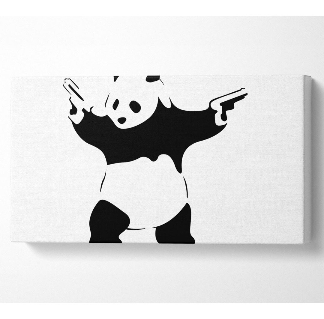 Panda Guns - Kunstdrucke auf Leinwand - Wrapped Canvas