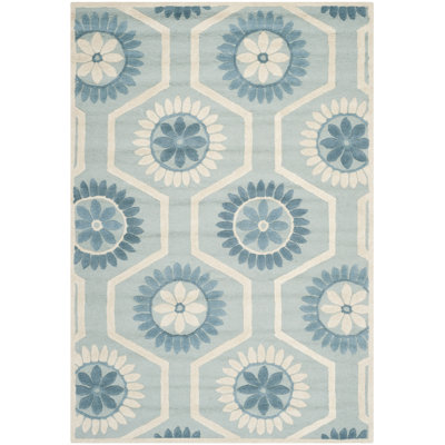 Cannen Hand Tufted Wool Floral Rug