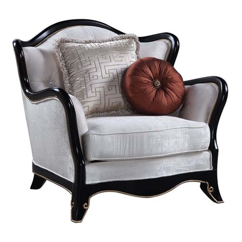 Chaise Nourmive, Tissu gris