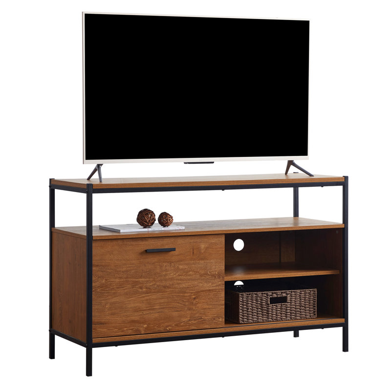 Meuble télé avec portes de grange coulissantes pour téléviseur de 50 po ou moins Drumavoley