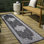 Tapis d'intérieur / extérieur gris foncé / crème Graysin