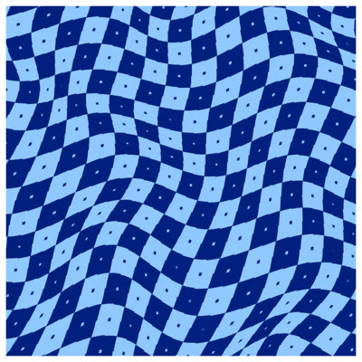 Wavy Checkered Pattern Double Sided Throw Pillows