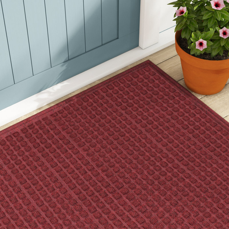 Radolija Non-Slip Polka Dots Indoor Doormat, Onyx, Rectangle 3' x 5'