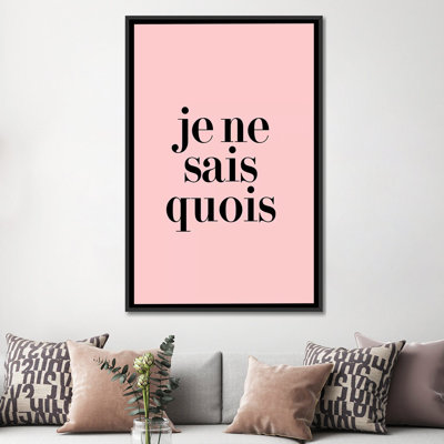 Je Ne Sais Quois by Honeymoon Hotel - Wrapped Canvas Textual Art