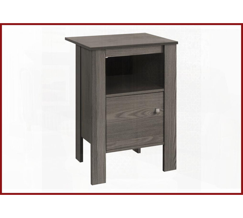 Table basse d'apparence en bois gris rustique peu encombrante - table d'appoint / de bout polyvalente pour le salon et amp; Chambre à coucher