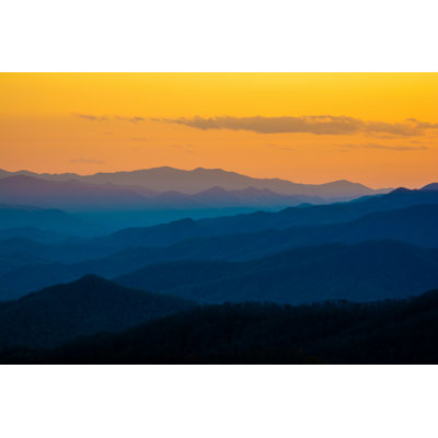 " Sunset From The Blue Ridge "