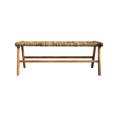Masten 48" Banana Weave Bench by Red Barrel Studio