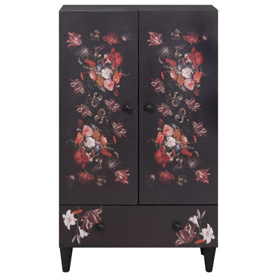 Solid Wood Rectangle Accent Cabinet