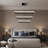 Modern Three-Tier Rectangular LED Chandelier – Adjustable Height-923189967-923189965