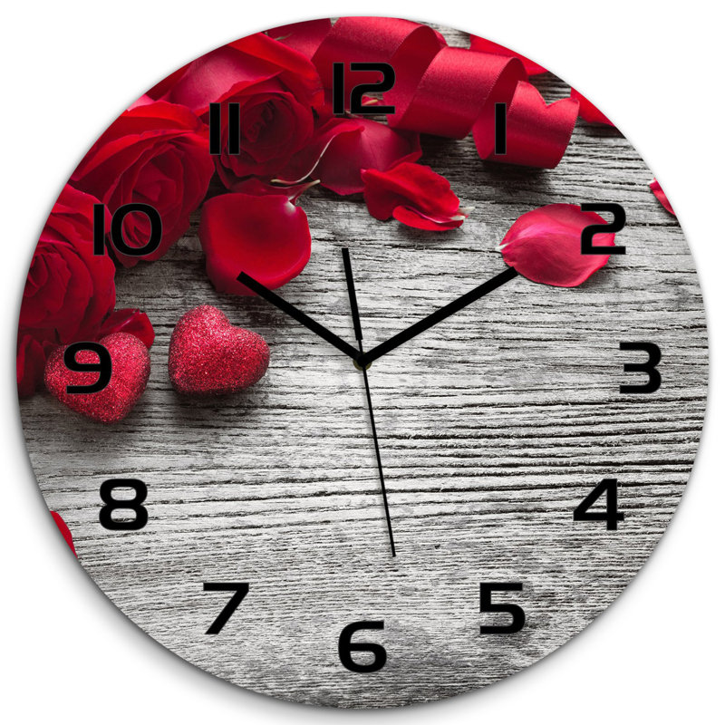 Johnisha Glass Wall Clock
