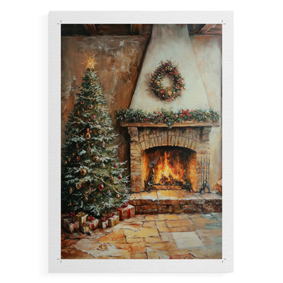 Fêtes de Noël, art Dxxxiv - reproduction de toile seulement
