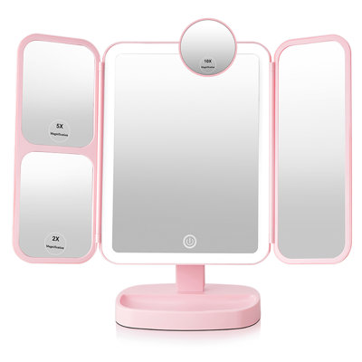 Freestanding Mirror with Shelves