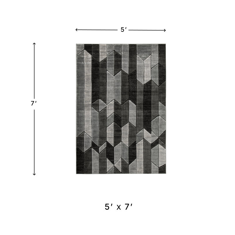 Barclay Geometric Indoor Rug, Rectangle 5' x 7'