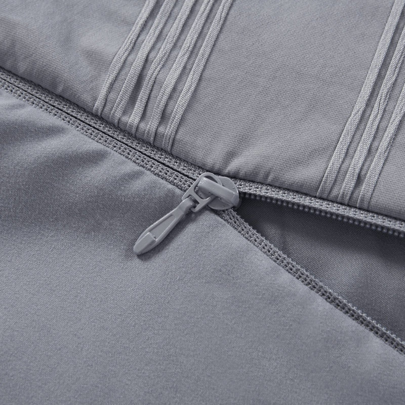 Couette 3 pièces pour lit double, garantie antidérapante, idéale pour les chambres à coucher principales avec des rayures