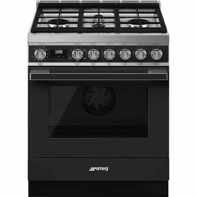 Portofino 30"" 3.6 cu ft. Freestanding Gas Range -  SMEG, CPF30UGGAN