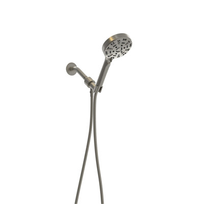 8 Shower Head In Brushed Nickel - 4.7-Inch Large Head, 59-Inch Hose Upgrade Your Showering Routine With 8 Modes Enhance Bathroom Appeal