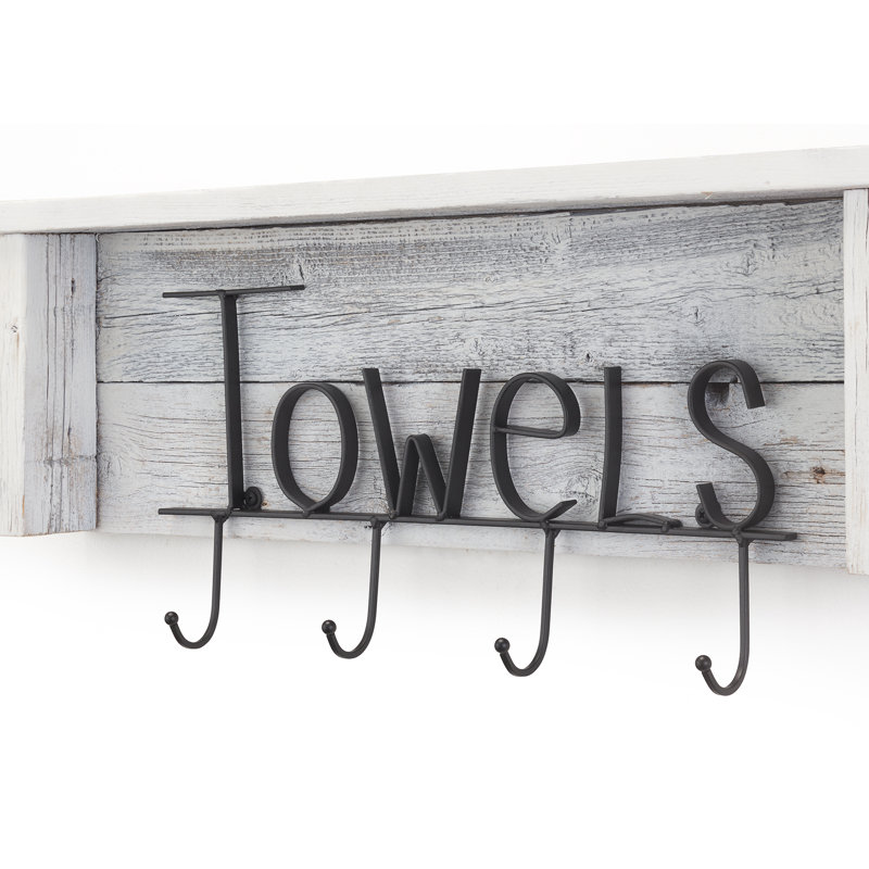 Deo Alder Accent Shelf, Whitewash